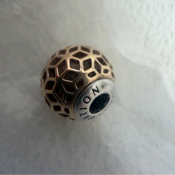 Pandora Essence 14K Gold and Silver Mosaic Charm 796049